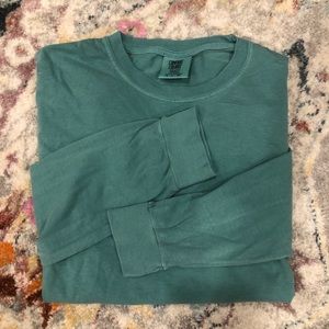 Solid comfort color long sleeve shirt